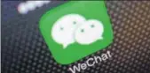  ?? REUTERS FILE ?? WeChat app