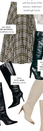  ??  ?? Skirt, $849, LEE MATHEWS, leemathews.com.au