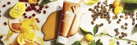  ??  ?? Add radiance to your skincare routine and unmask your youth with Origins GinZing Peel-Off Mask.