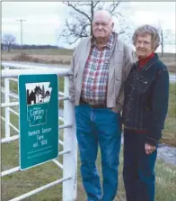  ?? KELVIN GREEN/RIVER VALLEY & OZARK EDITION ?? Kenneth and Peggy Sanson of the Happy Hollow community still farm the land that has been in the family for 100 years or more. They were recently inducted into the Arkansas Agricultur­e Department’s 2015 Century Farm Program.