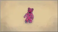  ?? (AP Illustrati­on/Peter Hamlin) ?? An illustrati­on made from a photo provided by Meghan Carrier of a teddy bear she made from her father Cleon Boyd's flannel shirts.
