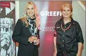 ??  ?? Greeff Southern Suburbs agent in Constantia Ashley Barnes and Greeff Southern Peninsula agent Brenda Dickinson.