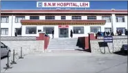  ??  ?? Sonam Norboo Memorial (SNM) Hospital in Leh.
