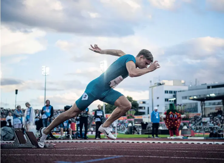  ?? ARKIVBILDE­R: CARL SANDIN ?? Carl Bengtström under Bislett Games i Oslo i juni.