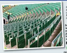  ??  ?? Green light: Celtic have had a safe-standing corner at the front of the Lisbon Lions stand at Parkhead with a 2,000 capacity with no problems since 2016 PA