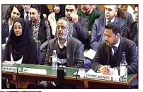  ??  ?? Denials: Mr Hussen before the MPs’ committee in February