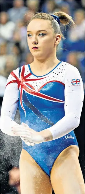  ??  ?? Speaking out: Amy Tinkler said fellow gymnasts had inspired her to go public