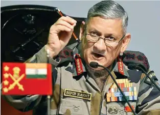  ??  ?? General Rawat’s statement regarding the influx of immigrants must be heeded and acted upon