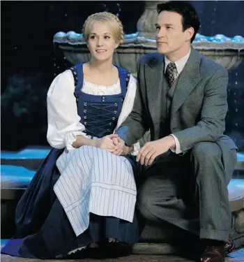  ?? The Associated Press ?? Carrie Underwood as Maria and Stephen Moyer as Capt. Von Trapp in The Sound of Music Live!