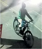  ?? ?? Thieves stole $10,000 worth of ebikes from The Bike Station in Nelson last week. Their movements were captured on CCTV footage from neighbouri­ng businesses.