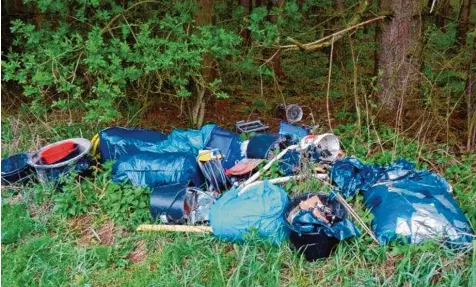  ?? Foto: Archiv/Müller ?? Wilde Müllablage­rungen, wie sie überall in der Natur zu finden sind. „Keine andere Kreatur geht so mit der Schöpfung um, wie der Mensch“, schreibt Diakon Georg Steinmetz in seinem christlich­en Wort. Das wirft die Frage auf, warum die Menschen weiterhin als Krone der Schöpfung gelten sollen.