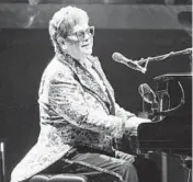 ?? ERIKA GOLDRING/GETTY ?? Elton John performs during the Farewell Yellow Brick Road Tour on Jan. 19 in New Orleans.