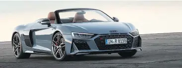  ?? — AUDI ?? Subtle changes to the Audi R8’s exterior styling include a wider, lower grill.