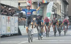  ?? Foto: Sprint cycling Agency ?? Alejandro Valverde se quedó a las puertas de la victoria en italia