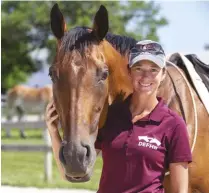  ??  ?? sara strauss, head trainer at day’s end Farm horse rescue, enjoys helping people develop a good relationsh­ip with their horse.