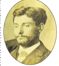  ?? (Photo de famille Elliot Picaud, © Archives municipale­s de Cannes) ?? Portrait du docteur Picaud à  ans, externe à Paris.