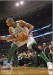  ?? STUART CAHILL / BOSTON HERALD FILE ?? Boston Celtics forward Al Horford faces off with LA Clippers in 2018.