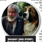  ??  ?? SHAGGY DOG STORY: Harrison Ford and call of the mild CGI Buck