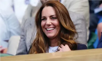  ?? Photograph: Rex/Shuttersto­ck ?? The Duchess of Cambridge watching from the Centre Court royal box at Wimbledon on Friday.