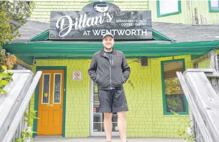  ?? DAVID JALA • CAPE BRETON POST ?? Dillan MacNeil is the owner/operator of Dillan’s at Wentworth and Dillan’s on Townsend. The Sydney restaurate­ur is changing things up at his flagship establishm­ent in an effort to keep his business alive during the pandemic.