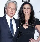  ??  ?? Michael Douglas and Miss Zeta-Jones