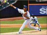  ?? Craig Ruttle / Associated Press ?? The Mets’ Carlos Carrasco against the Giants on Thursday in New York.