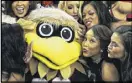  ?? CURTIS COMPTON / AJC ?? Freddie Falcon (and friends).