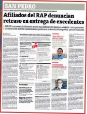  ??  ?? A diario llegan personas a las oficinas del RAP en SPS buscando respuesta sobre sus ahorros.