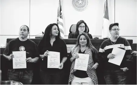  ?? Jerry Lara / Staff file photo ?? The San Antonio Four were exonerated three years ago after one of the victims recanted her story and the physician who’d performed the exam conceded newer research demonstrat­ed that what she thought was a trauma scar in the girl actually wasn’t.