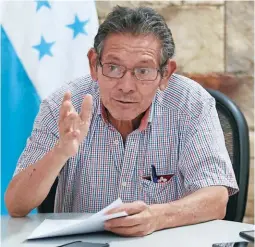 ?? FOTO: MARVIN SALGADO ?? El nuevo director de Digepesca, Elder Romero, informó que visitará el Golfo de Fonseca para ver de cerca la situación de los pescadores.