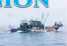  ?? ?? Four fishing boats engaging in illegal fishing off the coast of Carles, Iloilo were apprehende­d by the Provincial Bantay Dagat Task Force on Tuesday, March 19.
