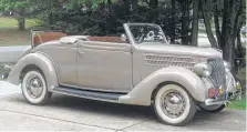  ?? Motor Matters photos ?? The restored 1936 Ford Deluxe Cabriolet seemed to call out to Keith Randall at an antique automobile auction he was attending in Pennsylvan­ia.