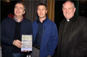  ??  ?? Gerry Forde, Rory McCarthy and Fr Odhran Furlong.