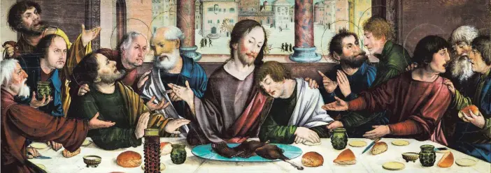  ?? FOTO: RASEMANN ?? Die Predella vom Choraltar im Ulmer Münster zeigt das Abendmahl, das Jesus von Nazareth mit seinen zwölf Aposteln am Vorabend seines Kreuzestod­es feierte und an das die Kirche am Gründonner­stag erinnert.