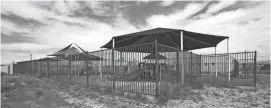  ?? MICHAEL CHOW/THE REPUBLIC ?? Of the few facilities the Navajo Housing Authority has built since 2007, some, such as this women’s shelter in Kayenta, were never occupied. The shelter is now overrun with weeds.