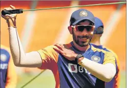  ?? BCCI ?? Jasprit Bumrah, who was rested for the second Test in Chennai, gears up for Motera battle.