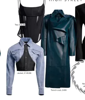  ?? ?? Top, £79.99
Jacket, £149.99
Trench coat, £499