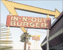  ?? ASSOCIATED PRESS ARCHIVES ?? The In-N-Out hamburger chain is sizzling mad after San Francisco health officers shut down indoor dining for the restaurant’s refusal to check customers’ vaccinatio­n status.