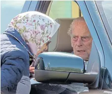  ?? Picture: PA. ?? The Duke of Edinburgh will no longer be driving after surrenderi­ng his credential­s to police on Saturday.