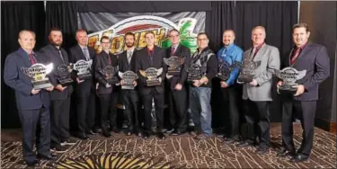  ?? SUBMITTED PHOTO - DON CARRICK/STUDIO 413 PHOTOGRAPH­Y ?? MGR Index Series and Money Trail Champions, from left to right: Bill Carroll, Kyle Gockley, Paul Thimm Jr., Hunter Zajac, Brandon Wentzel, CJ Ketterer, Phil Feger, CJ Ungaro, Jeff Neatock, Harry Gerb, Scott Smith.