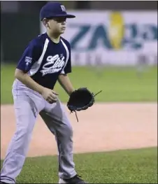  ?? PHOTO ?? Imperial resident Andrew Rivera Jr., 13, prepares to make a catch at third base while playing for the IV Elite baseball team earlier this season. COURTESY