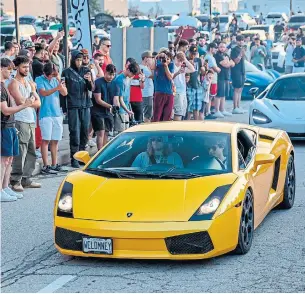  ?? JOSH MAIN PHOTOGRAPH­Y Dan Briere, 27, loves his 2005 Lamborghin­i Gallardo coupe with a 500-horsepower engine and manual transmissi­on. He enjoys how its striking Giallo Midas colour and distinctiv­e sound attract attention wherever he drives it. ??