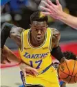  ?? Foto: Carlos Osorio, dpa ?? Dennis Schröder ist zurück bei den Los Angeles Lakers.