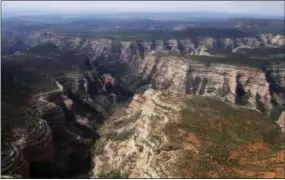  ?? FRANCISCO KJOLSETH — THE SALT LAKE TRIBUNE VIA AP, FILE ?? This photo shows Arch Canyon within Bears Ears National Monument in Utah. Outdoor clothing giant Patagonia and other retailers have jumped into a legal and political battle over President Donald Trump’s plan to shrink two sprawling Utah national...