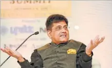  ?? VIRENDRA SINGH GOSAIN/HT ?? Union minister Piyush Goyal says that apart from Prime Minister Narendra Modi and finance minister Arun Jaitley no one knew about demonetisa­tion.