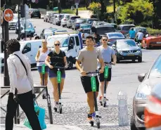  ?? FRANCOIS GUILLOT/AFP/GETTY IMAGES FILE PHOTO ?? Scooter-maker Bird says cars are the greatest threat to commuters.