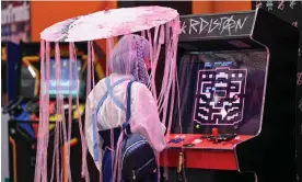  ?? Ina Fassbender/AFP/Getty Images ?? Younger fans embraced the retro offerings at this year’s Gamescom in Germany. Photograph: