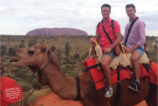  ??  ??                                  
     from the                   air. (This                   Simon
do Uluru by camel.