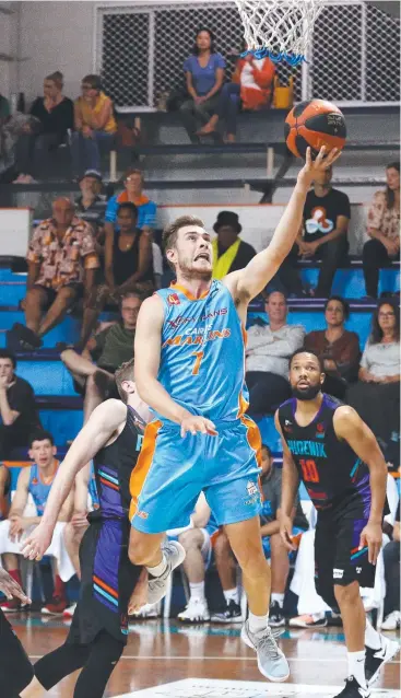  ??  ?? OPTIONS OPEN: Marlins captain Anthony Fisher may be one of the players considered if the Taipans need a replacemen­t for the injured Dexter Kernich-Drew. Picture: BRENDAN RADKE