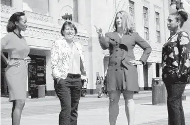  ?? WAYNE PARRY/AP ?? Women run 4 of 9 casinos in Atlantic City, N.J. They are, from left, Jacqueline Grace, Terry Glebocki, Karie Hall and Melonie Johnson.